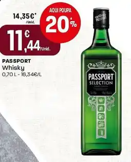 Intermarché Passport Whisky promoção