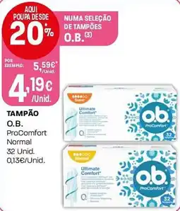Intermarché tampão o.b. procomfort normal promoção