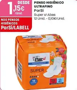 Intermarché Penso higiénico ultrafino porSi promoção
