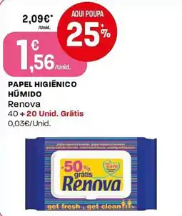Intermarché Papel higiénico húmido renova promoção