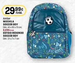 Intermarché Ambar mochila soccer boy promoção