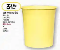 Intermarché Cesto p/ papéis simply promoção