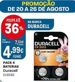 Intermarché Baterias Duracell Cr2032 promoção