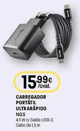 Intermarché carregador portátil ultrarrápido ngs promoção