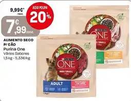 Intermarché Alimento seco p/ cão purina one vários sabores promoção