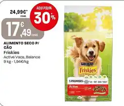 Intermarché Alimento seco p/ cão friskies active vaca, balance promoção