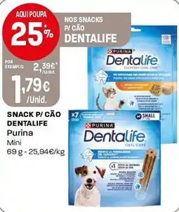 Intermarché Snack p/ cão dentalife purina mini promoção
