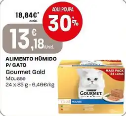 Intermarché Alimento húmido p/ gato gourmet gold mousse promoção
