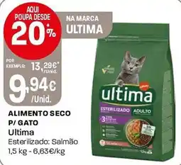Intermarché Alimento seco p/ gato ultima esterilizado: salmão promoção