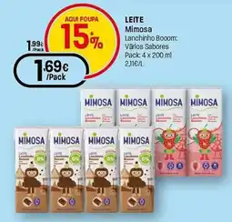 Intermarché Leite mimosa lanchinho booom promoção