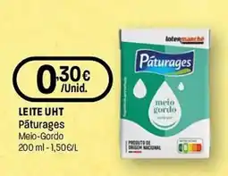 Intermarché Leite uht paturages meio-gordo promoção