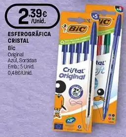 Intermarché Bic esferográfica cristal original promoção