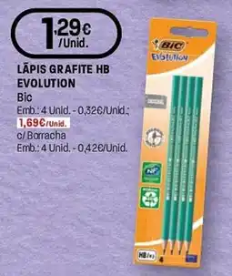 Intermarché Lápis grafite hb evolution bic promoção