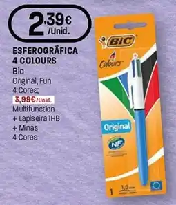 Intermarché esferográfica bic 4 cores promoção