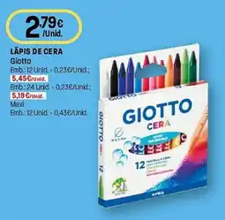 Intermarché Lápis de cera giotto promoção