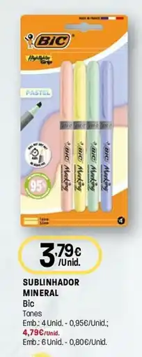 Intermarché Sublinhador mineral bic tones promoção