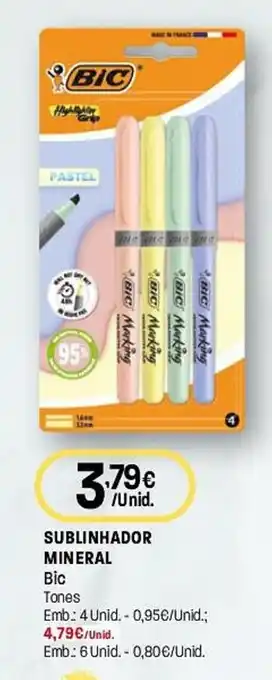 Sublinhador mineral bic tones