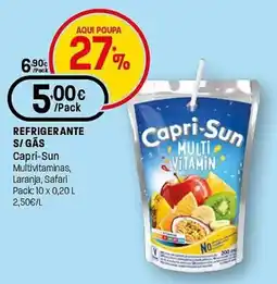 Intermarché Capri-Sun multivitaminas promoção