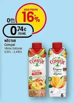 Intermarché Néctar Compal Vários Sabores promoção