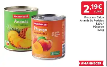 Amanhecer fruta em calda