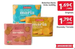 Amanhecer Bolachas maria promoção