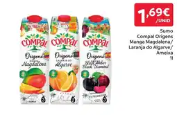Amanhecer Compal Origens Manga Magdalena Laranja do Algarve Ameixa promoção