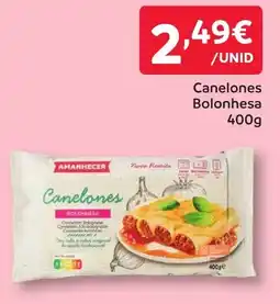 Amanhecer Canelones bolonhesa promoção