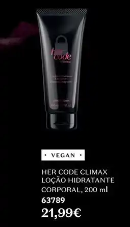 O Boticário her code climax loção hidratante corporal promoção