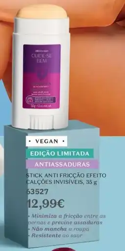 O Boticário Miodicano stick anti fricção efeito calções invisíveis promoção