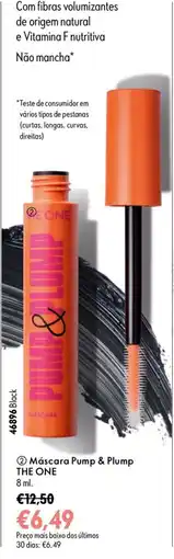 Oriflame Máscara pump & plump the one promoção