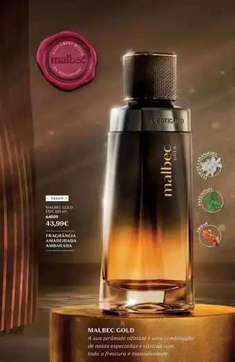 O Boticário Malbec gold promoção