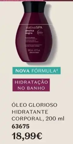 O Boticário Óleo glorioso hidratante corporal promoção