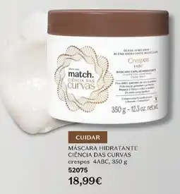 O Boticário Match ciência das curvas máscara hidratante crespos 4abc promoção