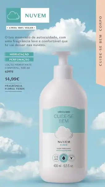 O Boticário Nuvem loção hidratante promoção