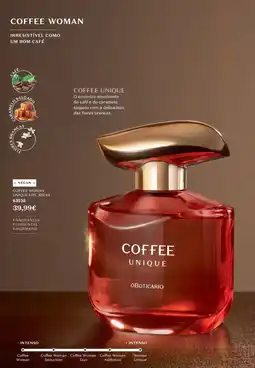 O Boticário coffee woman unique promoção
