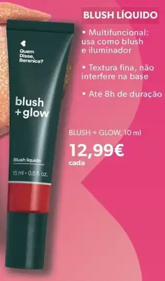 O Boticário blush + glow promoção