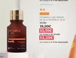 O Boticário botik vitamina c 10% sérum de alta potência promoção