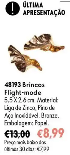 Oriflame Brincos Flight-mode promoção