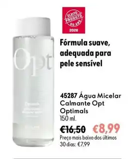 Oriflame Água micelar calmante opt optimals promoção
