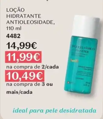 Poligeltâmico chá verde loção hidratante antioleosidade