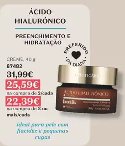 O Boticário ácido hialurônico creme botik promoção