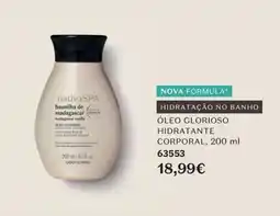 O Boticário nativaSPA óleo glorioso hidratante corporal promoção
