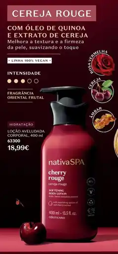 O Boticário nativa spa cherry rouge promoção