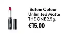 Oriflame Batom Colour Unlimited Matte THE ONE promoção