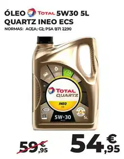 Feu Vert óleo total quartz ineo ecs promoção