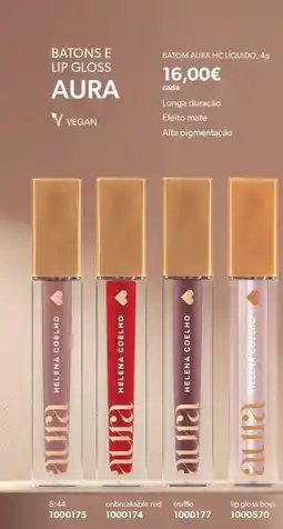 O Boticário batom aura hc líquido promoção