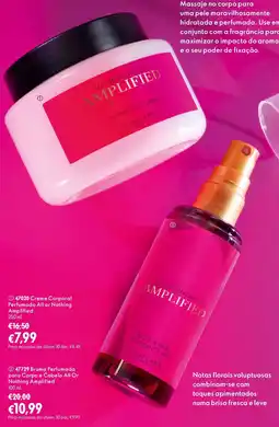 Oriflame Creme Corporal Perfumado All or Nothing Amplified promoção