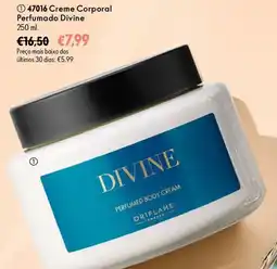 Oriflame Creme corporal perfumado divine promoção