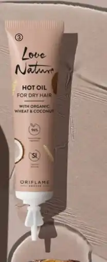 Oriflame Óleo Quente para Cabelo Seco com Trigo e Coco Biológicos Love Nature promoção