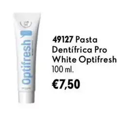 Oriflame Optifresh pasta dentífrica pro white promoção